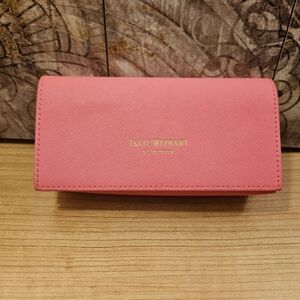 Isaac Mizrahi pink soft sunglasses case